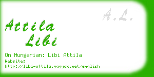 attila libi business card